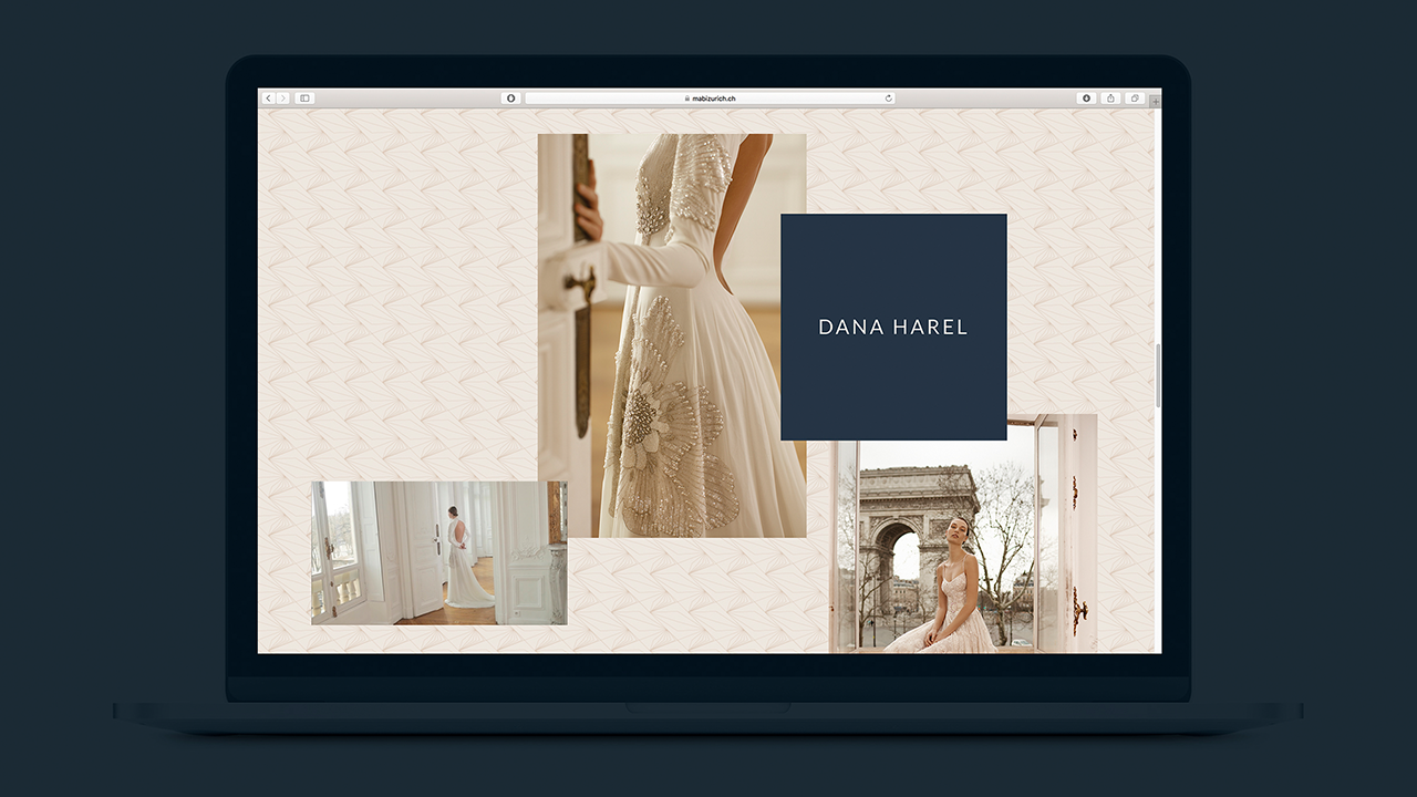 MABI Bridal Boutique designers page website